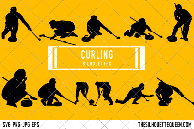 Curling  Silhouette Vector