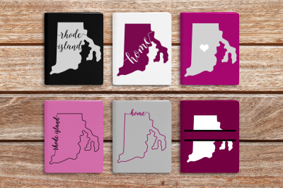 State of Rhode Island Set | SVG | PNG | DXF