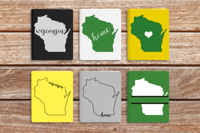 State of Wisconsin Set | SVG | PNG | DXF