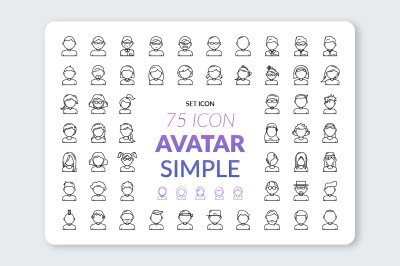 Icon Avatar Simple Collection