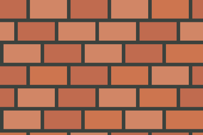 Vector brick wall tile seamless pattern