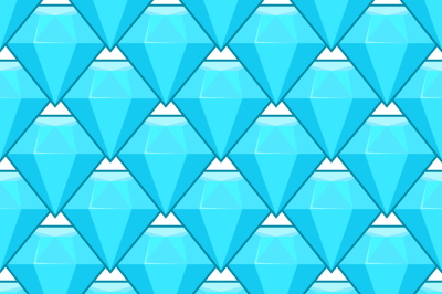 Vector blue diamonds seamless pattern