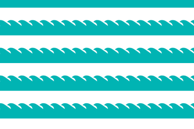 Vector aqua green waves seamless pattern