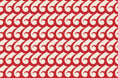 Red vector swirls seamless pattern