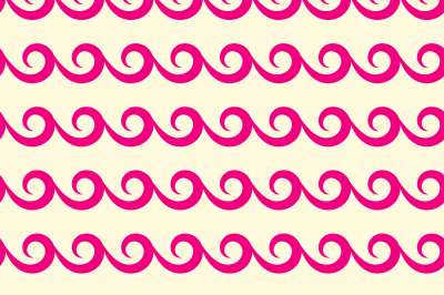 Pink vector swirls seamless pattern