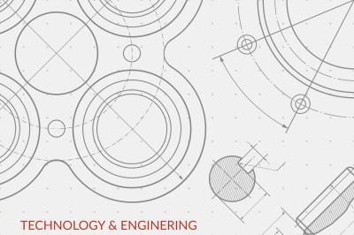 Engineering vector concept with part of machinery technical drawing