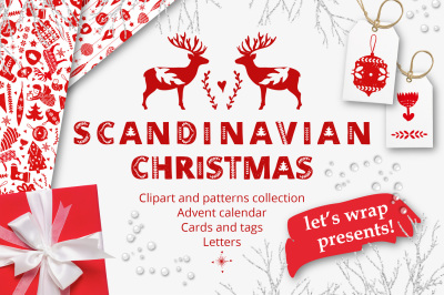Scandinavian Christmas in red