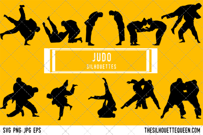 Judo  Silhouette Vector