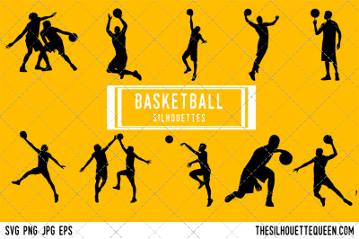 Basketball Player Silhouette Vector