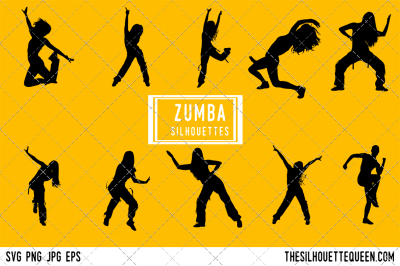 Zumba Silhouette Vector  