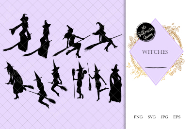 Witches Silhouette Vector