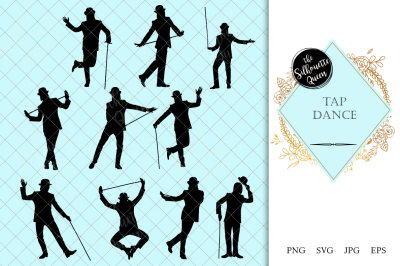 Tap Dance Silhouette Vector