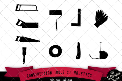Construction Tools Silhouette Vector