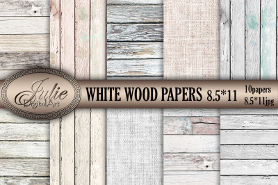 White wood digital papers 8. 5 x 11