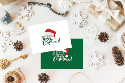 HoHoHo Merry Christmas Holiday Postcard Card