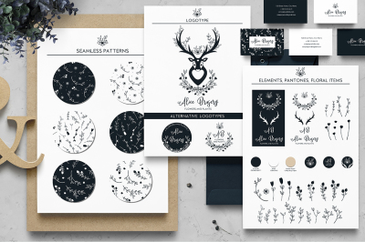 BRANDING HAND DRAWN BOHO ELEMENTS.