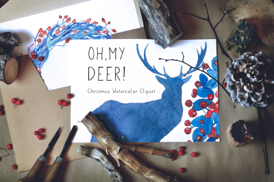 Oh, My Deer! - Christmas Clipart
