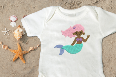 Mermaid | Applique Embroidery