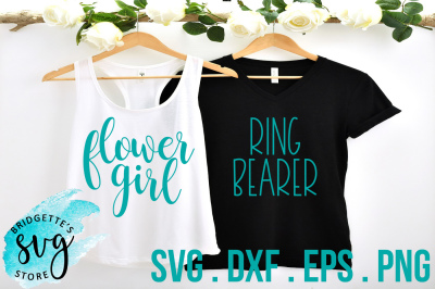 Flower Girl and Ring Bearer SVG, DXF, EPS, PNG Cutting File