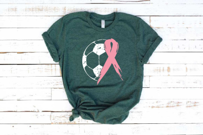 Soccer Tackle Breast Cancer Svg Awareness ribbon svg 1068S