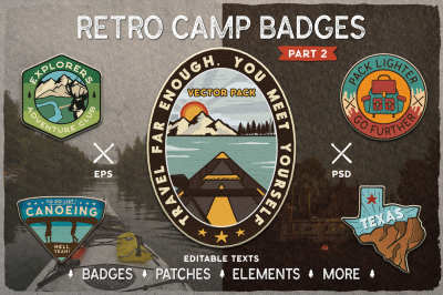 Retro Camp Badges / Patches. Part 2