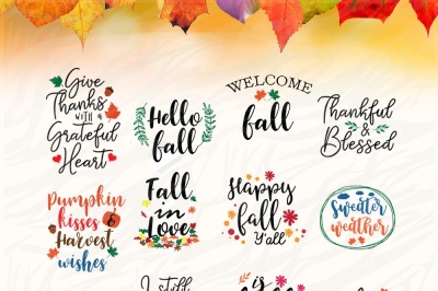 Fall season SVG Bundle , Thanksgiving SVG Printable