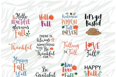 Fall season SVG Bundle 4, Thanksgiving SVG Printable