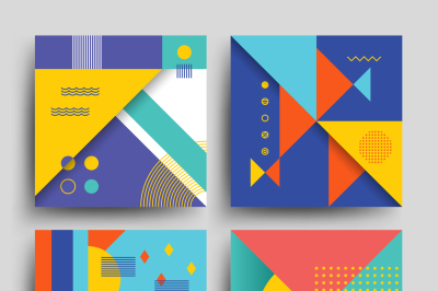 Minimal 2d design, model vector covers, placards, posters, flyers and 