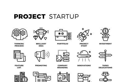 Startup, launch business, workflow, new product start up, research thi