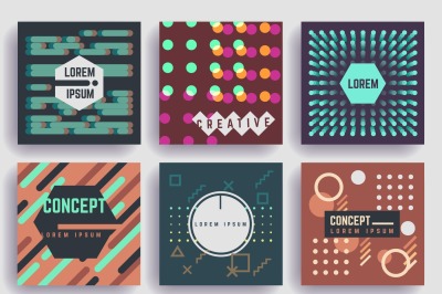 Motion, dynamic backgrounds. vector trendy placards, commercial covers