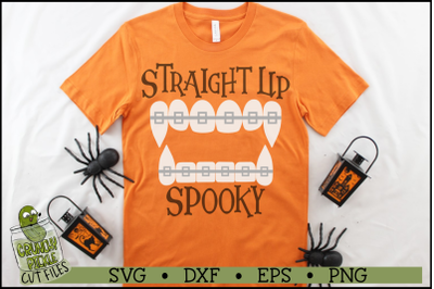 Straight Up Spooky Vampire Braces SVG