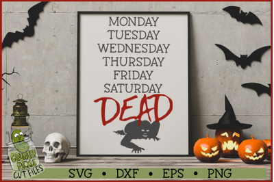 Dead Zombie Week SVG