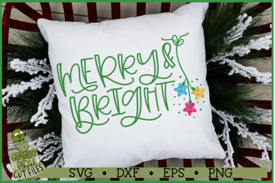 Merry &amp; Bright Christmas SVG