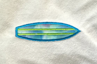 Surfboard | Applique Embroidery