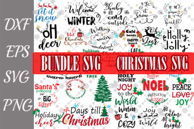 Christmas Bundle Svg,Winter Quotes Svg