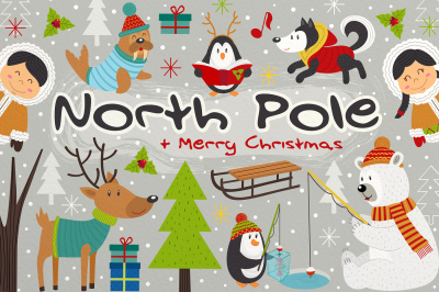 North Pole and Merry Christmas