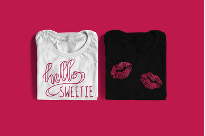 Hello Sweetie Lips | SVG | PNG | DXF