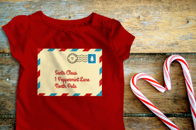 Christmas Santa Letter Envelope | SVG | PNG | DXF