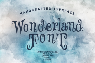 Wonderland - handcrafted typeface