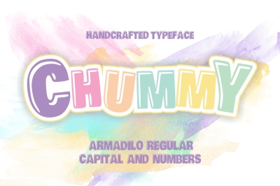 Chummy covered Armadilo typeface