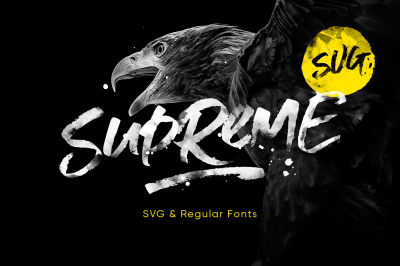 Supreme Script + SVG