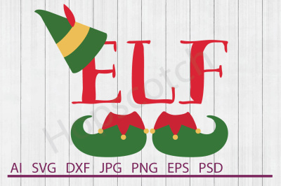 Elf SVG, Elf DXF, Cuttable File