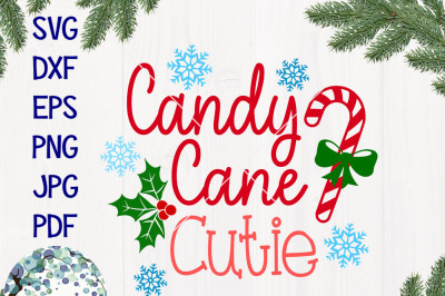 Candy Cane Cutie SVG