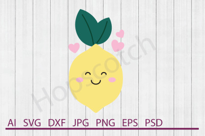 Lemon SVG, Lemon DXF, Cuttable File