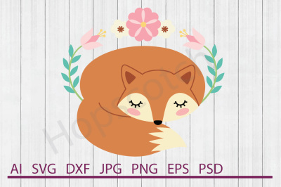 Fox SVG, Fox DXF, Cuttable File