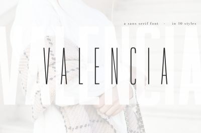 Valencia Font - Sans Serif - 10 Styles