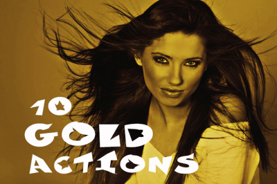 10 gold photoshop actions