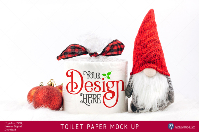 Toilet Paper Mock up for Christmas
