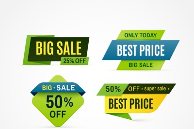 Price tag. Sale offer banner&2C; discount promotion price badge. Vector b