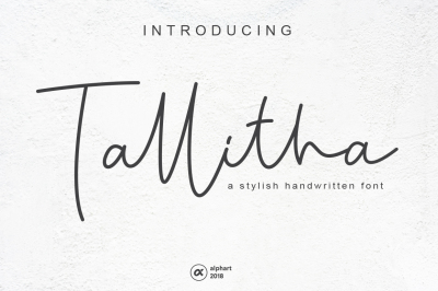 Tallitha a stylish handwritten font